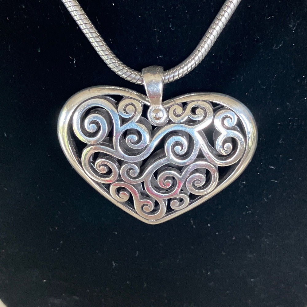 🤍Brighton Diva Silver Heart Necklace🤍